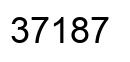Número 37187 imagen negro