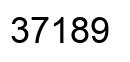 Number 37189 black image