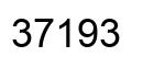 Number 37193 black image