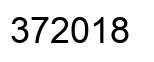 Number 372018 black image