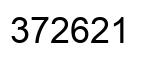 Número 372621 imagen negro