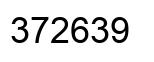 Número 372639 imagen negro
