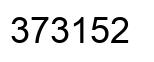 Number 373152 black image