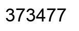 Number 373477 black image