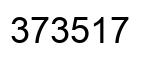 Number 373517 black image