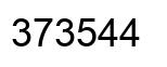 Number 373544 black image