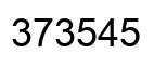 Number 373545 black image