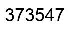 Number 373547 black image