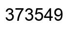 Number 373549 black image
