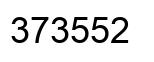 Number 373552 black image