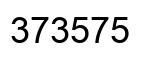 Number 373575 black image