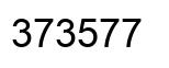Number 373577 black image