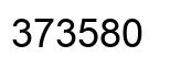 Number 373580 black image