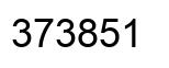 Number 373851 black image