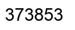 Number 373853 black image