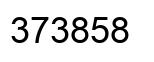 Number 373858 black image
