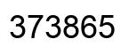Number 373865 black image