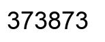 Número 373873 imagen negro