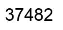 Número 37482 imagen negro