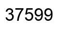Número 37599 imagen negro