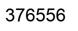 Number 376556 black image
