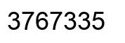 Número 3767335 imagen negro