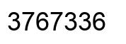 Número 3767336 imagen negro