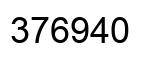 Number 376940 black image