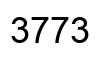 Número 3773 imagen negro