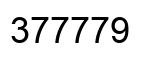 Número 377779 imagen negro
