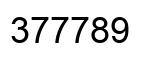 Número 377789 imagen negro