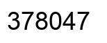 Number 378047 black image