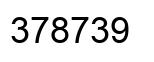 Número 378739 imagen negro