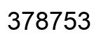 Número 378753 imagen negro