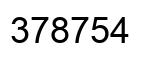 Número 378754 imagen negro