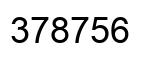 Número 378756 imagen negro