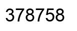 Número 378758 imagen negro