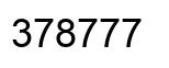 Número 378777 imagen negro