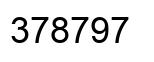 Number 378797 black image