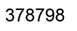 Number 378798 black image