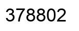 Number 378802 black image
