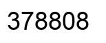 Number 378808 black image