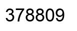 Number 378809 black image