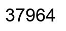 Number 37964 black image