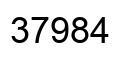 Número 37984 imagen negro
