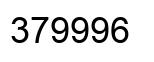 Number 379996 black image