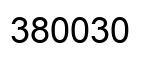 Number 380030 black image