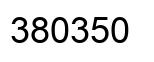 Number 380350 black image