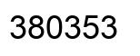 Number 380353 black image