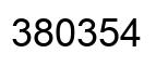 Number 380354 black image